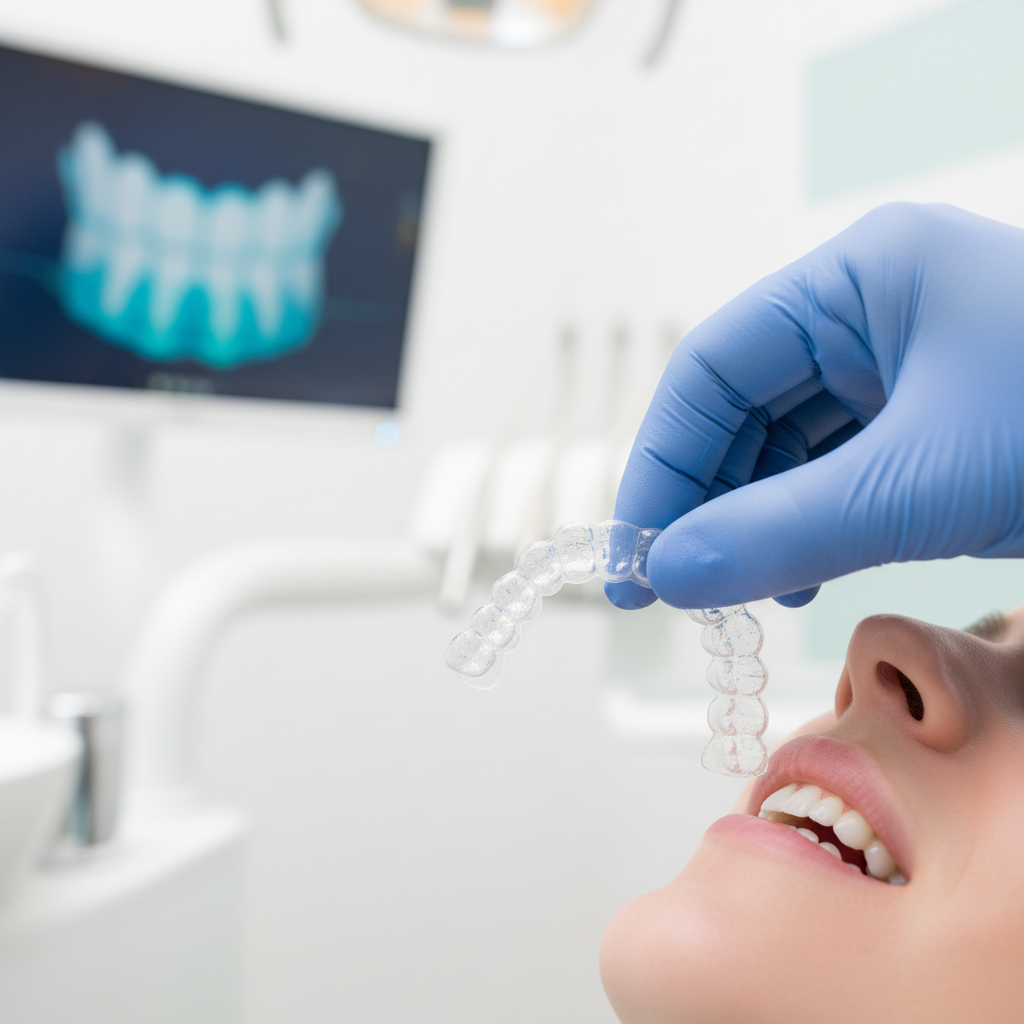 Patient consultant un orthodontiste pour bagues dentaires à la Clinique Bô Sourire Rabat