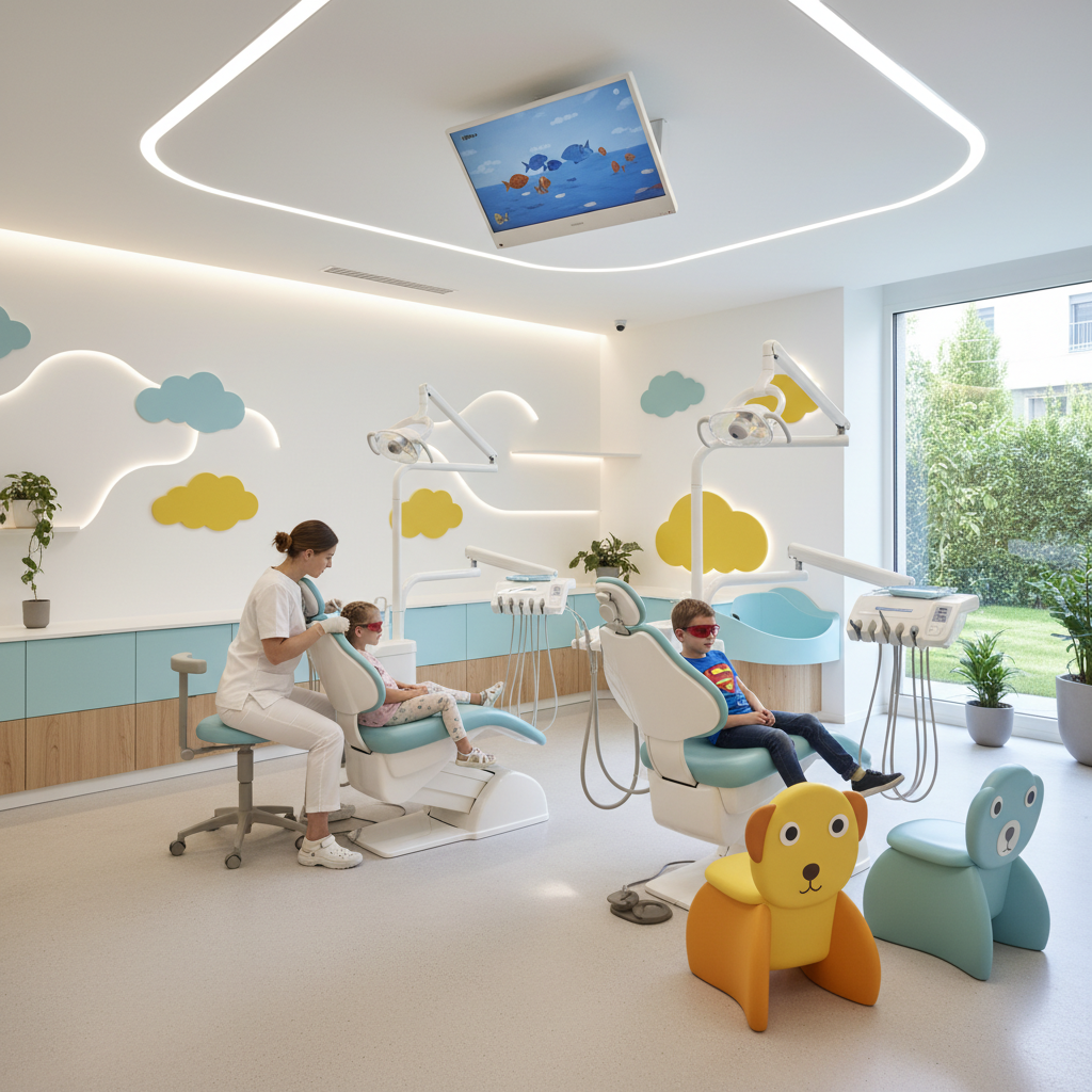 Enfants chez le dentiste Bô Sourire Agdal
