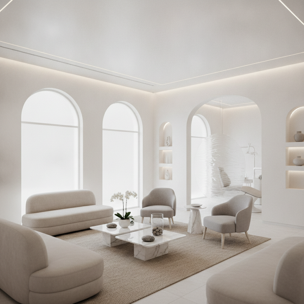 Intérieur moderne et accueillant du cabinet dentaire Bô Sourire Agdal Rabat
