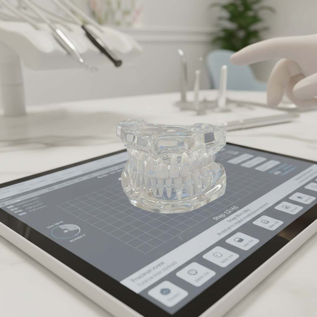 Scanner dentaire 3D pour plan de traitement Invisalign chez Bô Sourire Agdal